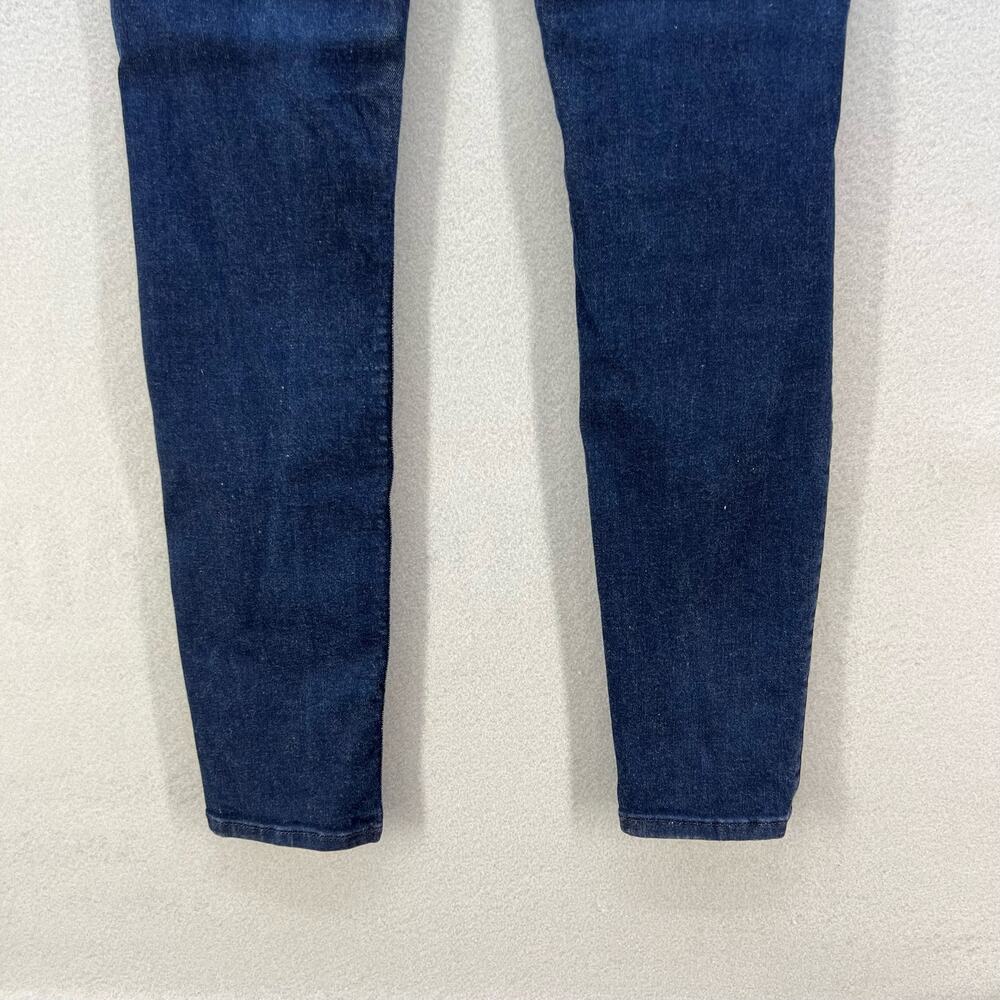 7 For All Mankind Jean Women's 25 (2) Dark Blue The High Waist Ankle Skinny - Picture 11 of 16